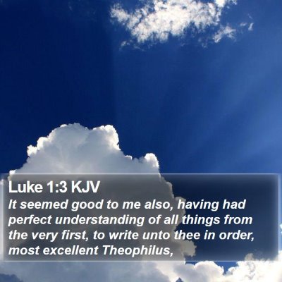 Luke 1:3 KJV Bible Verse Image