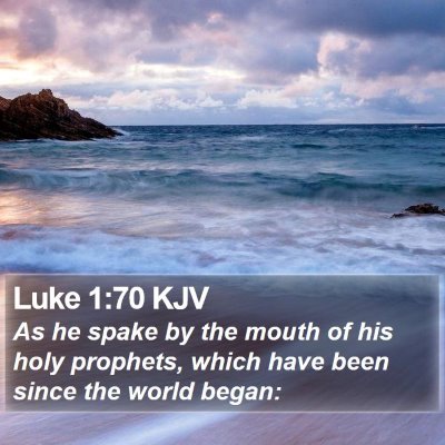 Luke 1:70 KJV Bible Verse Image
