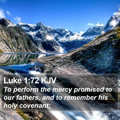 Luke 1:72 KJV Bible Verse Image