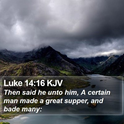 Luke 14:16 KJV Bible Verse Image