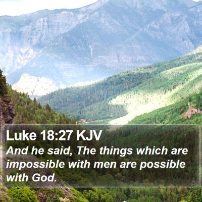 Luke 18:27 KJV Bible Verse Image
