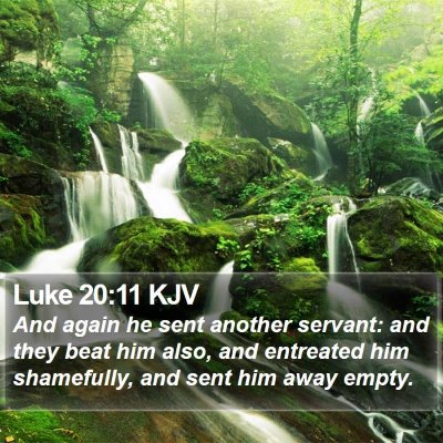 Luke 20:11 KJV Bible Verse Image