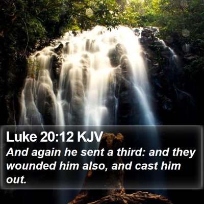 Luke 20:12 KJV Bible Verse Image
