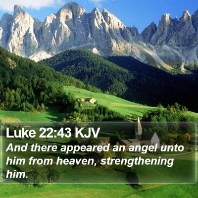 Luke 22:43 KJV Bible Verse Image