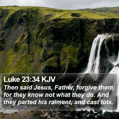 Luke 23:34 KJV Bible Verse Image