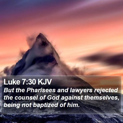 Luke 7:30 KJV Bible Verse Image
