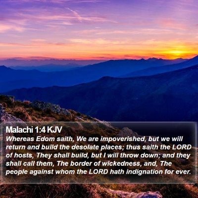 Malachi 1:4 KJV Bible Verse Image