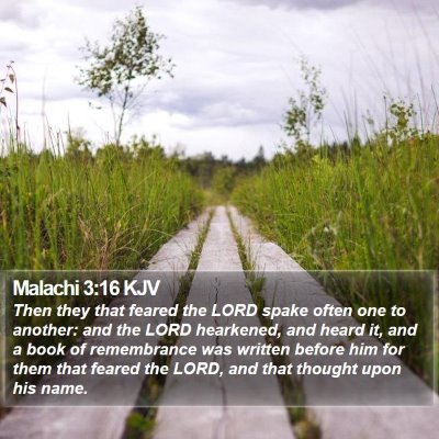 Malachi 3:16 KJV Bible Verse Image
