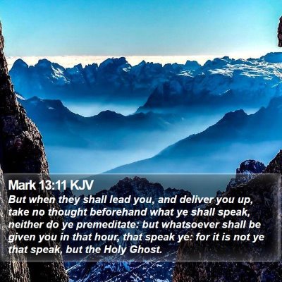 Mark 13:11 KJV Bible Verse Image