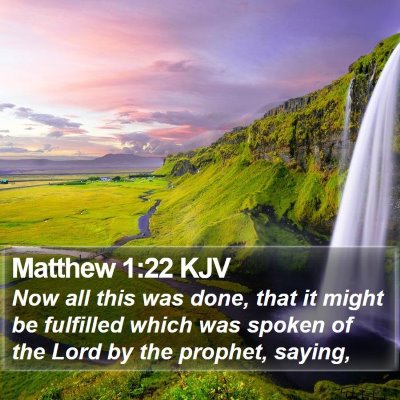 Matthew 1:22 KJV Bible Verse Image