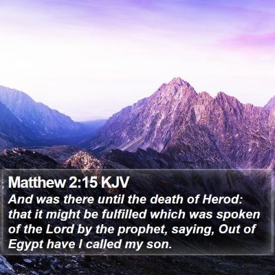 Matthew 2:15 KJV Bible Verse Image