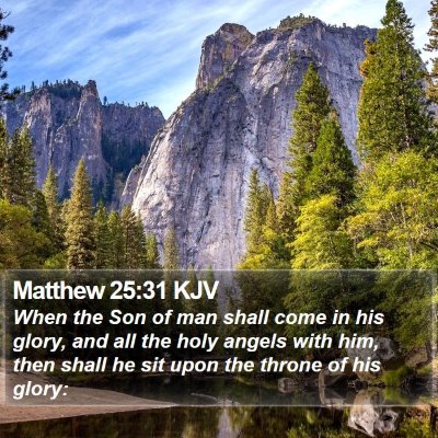 Matthew 25:31 KJV Bible Verse Image