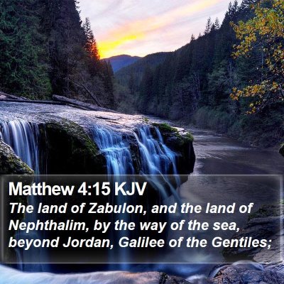 Matthew 4:15 KJV Bible Verse Image