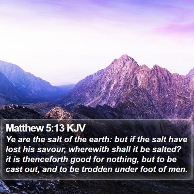 Matthew 5:13 KJV Bible Verse Image