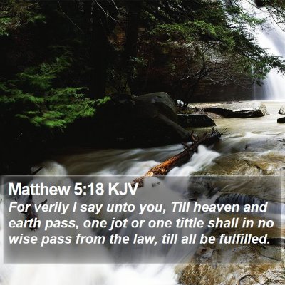 Matthew 5:18 KJV Bible Verse Image