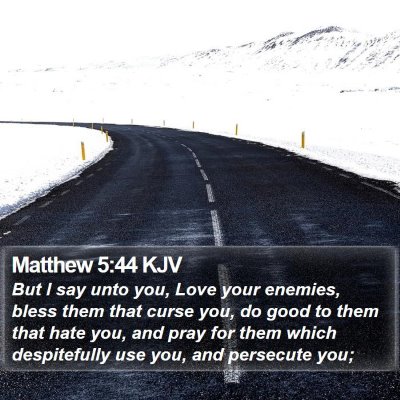 Matthew 5:44 KJV Bible Verse Image