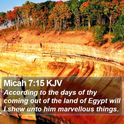 Micah 7:15 KJV Bible Verse Image