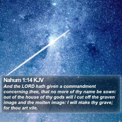 Nahum 1:14 KJV Bible Verse Image