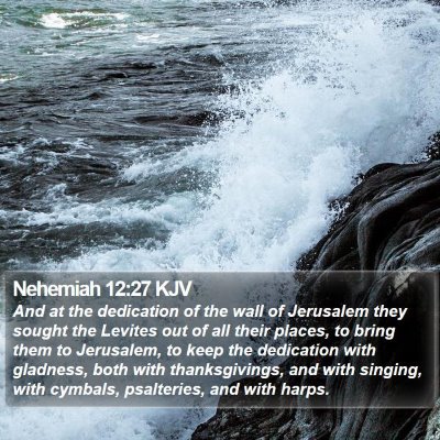 Nehemiah 12:27 KJV Bible Verse Image