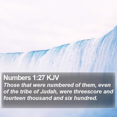 Numbers 1:27 KJV Bible Verse Image