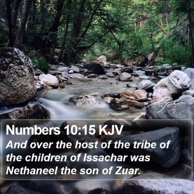 Numbers 10:15 KJV Bible Verse Image