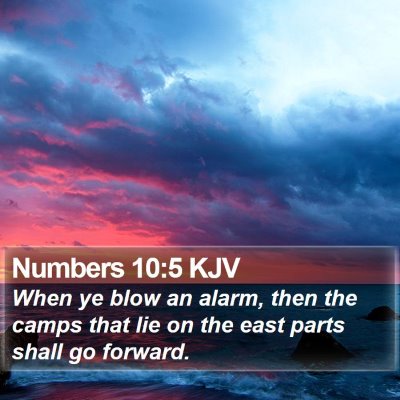 Numbers 10:5 KJV Bible Verse Image