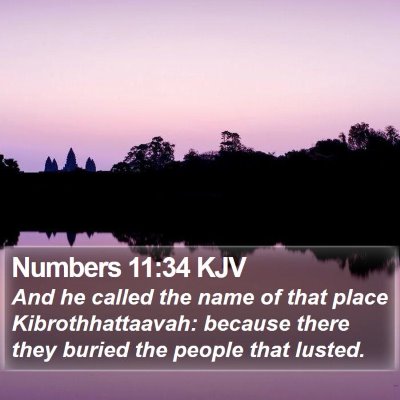 Numbers 11:34 KJV Bible Verse Image