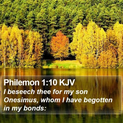 Philemon 1:10 KJV Bible Verse Image