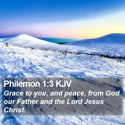 Philemon 1:3 KJV Bible Verse Image