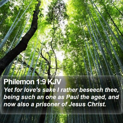 Philemon 1:9 KJV Bible Verse Image