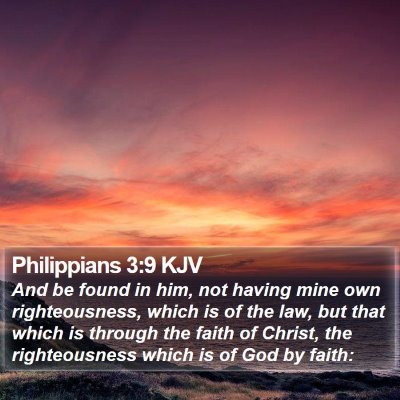 Philippians 3:9 KJV Bible Verse Image