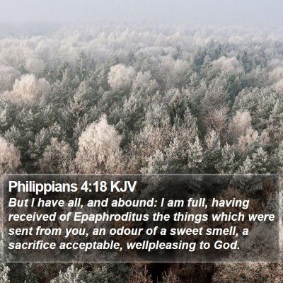 Philippians 4:18 KJV Bible Verse Image
