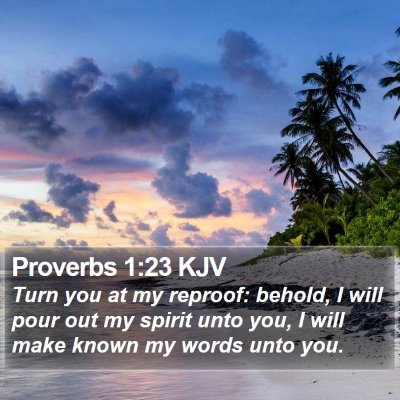 Proverbs 1:23 KJV Bible Verse Image