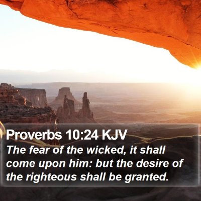 Proverbs 10:24 KJV Bible Verse Image