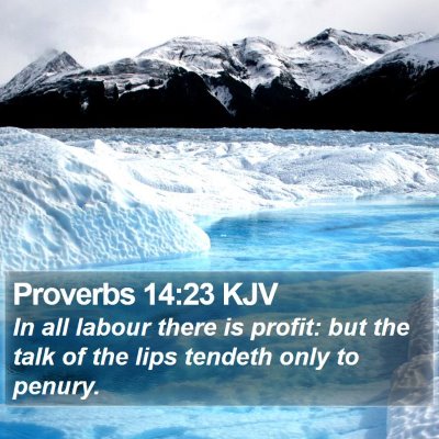 Proverbs 14:23 KJV Bible Verse Image