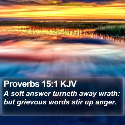 Proverbs 15:1 KJV Bible Verse Image