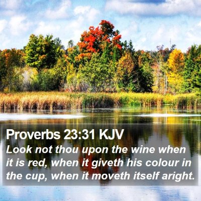 Proverbs 23:31 KJV Bible Verse Image