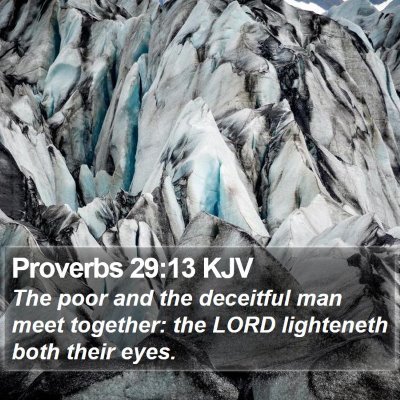 Proverbs 29:13 KJV Bible Verse Image