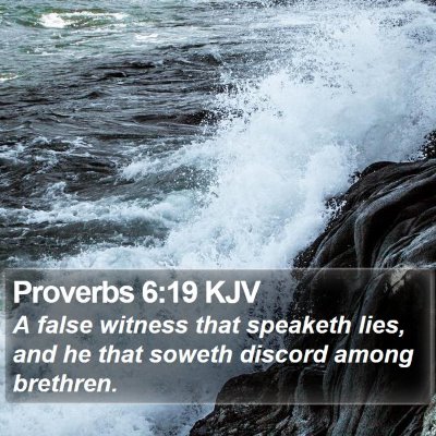 Proverbs 6:19 KJV Bible Verse Image