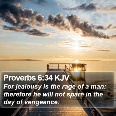 Proverbs 6:34 KJV Bible Verse Image