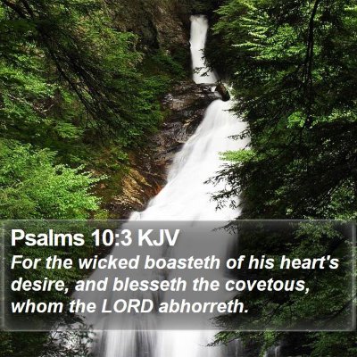 Psalms 10:3 KJV Bible Verse Image