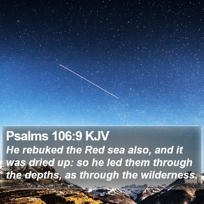 Psalms 106:9 KJV Bible Verse Image