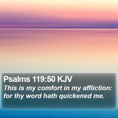 Psalms 119:50 KJV Bible Verse Image