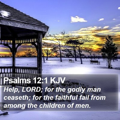 Psalms 12:1 KJV Bible Verse Image