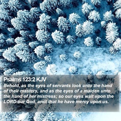 Psalms 123:2 KJV Bible Verse Image