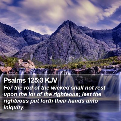 Psalms 125:3 KJV Bible Verse Image