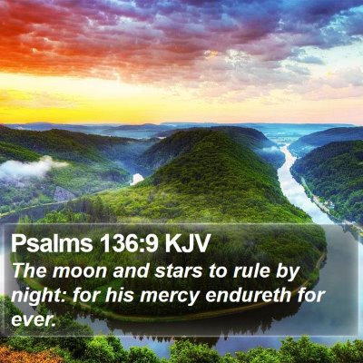 Psalms 136:9 KJV Bible Verse Image