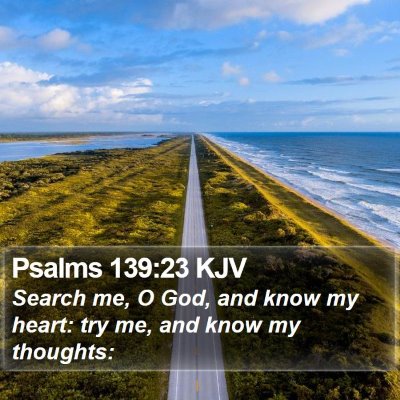 Psalms 139:23 KJV Bible Verse Image
