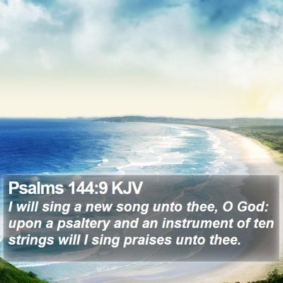 Psalms 144:9 KJV Bible Verse Image