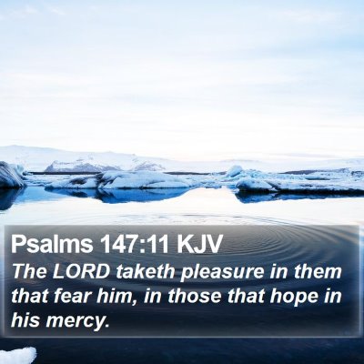 Psalms 147:11 KJV Bible Verse Image